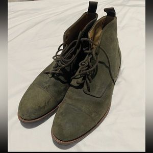 TAFT Dragon Mens Roughout Suede Leather Boots Lace up Size 9 US